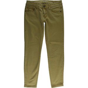 CAbi 502 Crop Capri Beige Jeans Women's 2 Ruby Old Gold Khaki Mustard Low D069